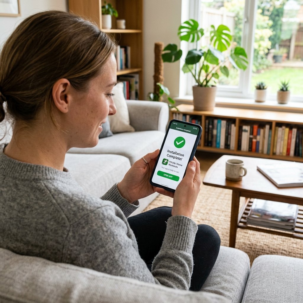 Property owner setting up VigilSight AI on mobile phone